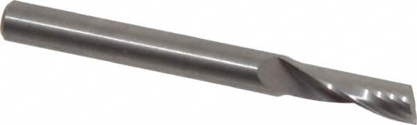 Onsrud - 1/4" Cutting Diam x 3/4" Length of Cut, 1 Flute, Upcut Spiral Router Bit - Uncoated, Right Hand Cut, Solid Carbide, 2-1/2" OAL x 1/4" Shank Diam, Single Edge, 22° Helix Angle - Benchmark Tooling