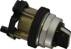 Eaton Cutler-Hammer - 30-1/2mm Mount Hole, 2 Position, Knob Operated, Selector Switch Only - Black, Maintained (MA) - Maintained (MA), Nonilluminated, Oil and Watertight - Benchmark Tooling