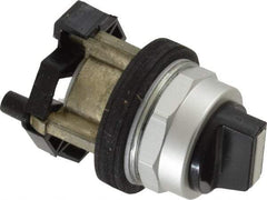 Eaton Cutler-Hammer - 30-1/2mm Mount Hole, 3 Position, Knob Operated, Selector Switch Only - Black, Maintained (MA) - Maintained (MA) - Maintained (MA), Nonilluminated, Oil and Watertight - Benchmark Tooling