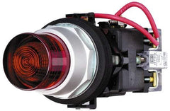 Eaton Cutler-Hammer - 120 VAC Green Lens Incandescent Press-to-Test Indicating Light - Round Lens, Oiltight, Watertight - Benchmark Tooling