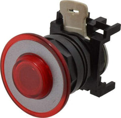 Eaton Cutler-Hammer - Pushbutton Switch Operator - Red, Round Button, Illuminated - Benchmark Tooling