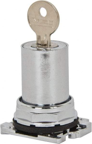 Eaton Cutler-Hammer - Pushbutton Switch Key - Chrome, Round Button, Nonilluminated - Benchmark Tooling