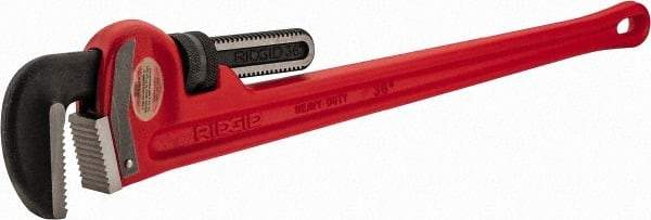 Ridgid - 36" Cast Iron & Steel Straight Pipe Wrench - 5" Pipe Capacity - Benchmark Tooling