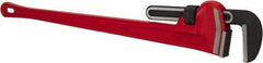 Ridgid - 48" Cast Iron & Steel Straight Pipe Wrench - 6" Pipe Capacity - Benchmark Tooling