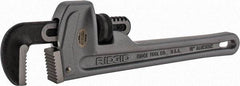 Ridgid - 10" Aluminum Straight Pipe Wrench - 1-1/2" Pipe Capacity - Benchmark Tooling