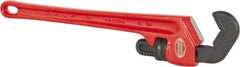 Ridgid - 14-1/2" Steel Straight Hex Pipe Wrench - 1-1/4" Pipe Capacity - Benchmark Tooling