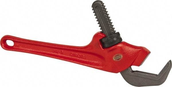 Ridgid - 9-1/2" Steel Offset Hex Pipe Wrench - 2-5/8" Pipe Capacity - Benchmark Tooling