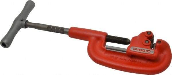 Ridgid - 1/8" to 2" Pipe Capacity, Wide Roll Pipe Cutter - Cuts Steel - Benchmark Tooling