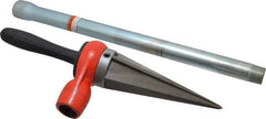 Ridgid - 1/8 to 2 Pipe Capacity, Straight Pipe Reamer with Handle - Cuts Metallic Tubing - Benchmark Tooling