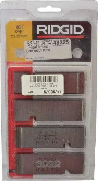 Ridgid - 5/8-18 UNF Thread, 0° Hook Angle, Right Hand High Speed Steel Chaser - Ridgid 504A, 711, 811A, 815A, 816, 817, 911 Compatibility - Exact Industrial Supply