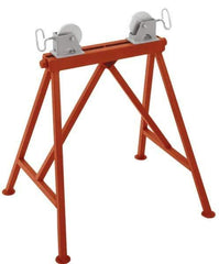 Ridgid - 1/4" to 36" Pipe Capacity, Adjustable Pipe Stand with 2 Adjustable Rollers - 2,500 Lb Capacity - Benchmark Tooling