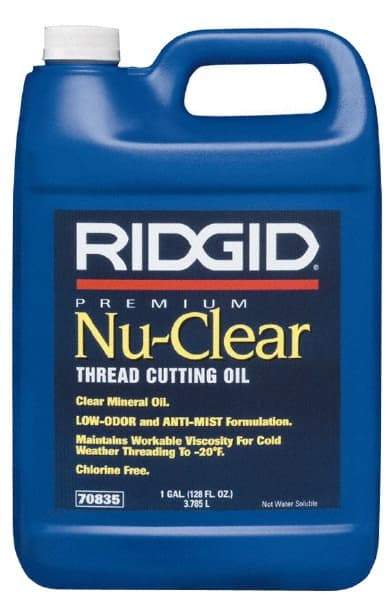 Ridgid - Nu Clear Cutting Oil - 1 Gallon Jug - Benchmark Tooling