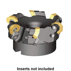 Kennametal - 110.95mm Cut Diam, 32mm Arbor Hole, 5mm Max Depth of Cut, 45° Indexable Chamfer & Angle Face Mill - 8 Inserts, OF.T 07L6... Insert, Right Hand Cut, 8 Flutes, Series KSOM - Benchmark Tooling