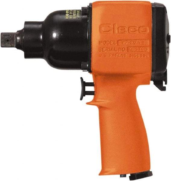 Cleco - 1" Drive, 1,200 RPM, 1,600 Ft/Lb Torque Impact Wrench - T-Handle, 1,000 IPM, 60 CFM, 620 psi, 3/8" NPT Inlet - Benchmark Tooling