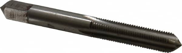 Made in USA - 5/16-27 UNS 4 Flute Bright Finish High Speed Steel Straight Flute Standard Hand Tap - Bottoming, Right Hand Thread, 2-23/32" OAL, H3 Limit, Oversize - Benchmark Tooling