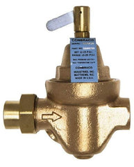 Conbraco - 1/2" Pipe, Solder x Solder End Connection, Bronze Pressure Regulating Valve - Nitrile Seal, 100 psi Inlet Pressure - Benchmark Tooling