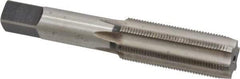 Made in USA - 3/4-20 UNEF 6 Flute Bright Finish High Speed Steel Straight Flute Standard Hand Tap - Plug, Right Hand Thread, 4-1/4" OAL, H3 Limit, Oversize - Exact Industrial Supply