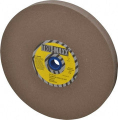 Tru-Maxx - 120 Grit Aluminum Oxide Bench & Pedestal Grinding Wheel - 8" Diam x 1" Hole x 3/4" Thick, 3600 Max RPM, O Hardness, Fine Grade , Vitrified Bond - Benchmark Tooling
