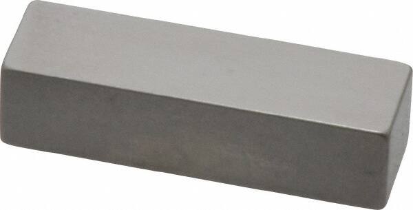 Mitutoyo - 0.3" Rectangular Steel Gage Block - Accuracy Grade 0, Includes Certificate of Inspection - Benchmark Tooling