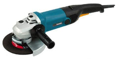 Makita - 7" Wheel Diam, 6,000 RPM, Corded Angle & Disc Grinder - 5/8-11 Spindle, 120 Volts, 15 Amps, Side Exhaust - Benchmark Tooling