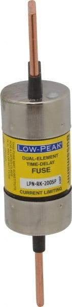 Cooper Bussmann - 250 VAC/VDC, 200 Amp, Time Delay General Purpose Fuse - Bolt-on Mount, 7-1/8" OAL, 100 at DC, 300 at AC (RMS) kA Rating, 1-9/16" Diam - Benchmark Tooling