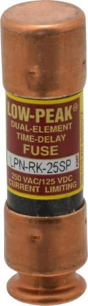 Cooper Bussmann - 125 VDC, 250 VAC, 25 Amp, Time Delay General Purpose Fuse - Bolt-on Mount, 50.8mm OAL, 100 at DC, 300 at AC (RMS) kA Rating, 9/16" Diam - Benchmark Tooling