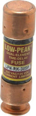 Cooper Bussmann - 125 VDC, 250 VAC, 30 Amp, Time Delay General Purpose Fuse - Fuse Holder Mount, 50.8mm OAL, 100 at DC, 300 at AC (RMS) kA Rating, 9/16" Diam - Benchmark Tooling