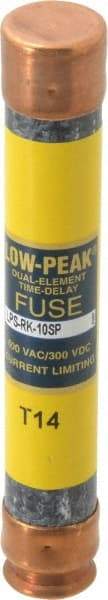 Cooper Bussmann - 300 VDC, 600 VAC, 10 Amp, Time Delay General Purpose Fuse - Fuse Holder Mount, 127mm OAL, 100 at DC, 300 at AC (RMS) kA Rating, 13/16" Diam - Benchmark Tooling