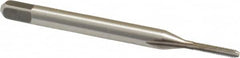 Kennametal - #0-80 UNF 3B 2 Flute Bright Finish High Speed Steel Straight Flute Standard Hand Tap - Bottoming, Right Hand Thread, 1.63" OAL, 0.313" Thread Length, H1 Limit, Oversize - Exact Industrial Supply