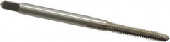 Kennametal - #5-40 UNC 2B/3B 3 Flute Bright Finish High Speed Steel Straight Flute Standard Hand Tap - Plug, Right Hand Thread, 1.94" OAL, 5/8" Thread Length, H2 Limit, Oversize - Exact Industrial Supply