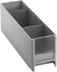 Quantum Storage - 25 Lb. Load Capacity, 11" Deep, Blue High-Impact Polystyrene Drawer Bin - 3-5/16" High x 2-3/4" Wide x 11" Long - Benchmark Tooling