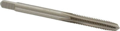 Kennametal - #8-32 UNC 3B 4 Flute Bright Finish High Speed Steel Straight Flute Standard Hand Tap - Plug, Right Hand Thread, 2.13" OAL, 3/4" Thread Length, H2 Limit, Oversize - Exact Industrial Supply
