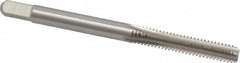 Kennametal - #8-32 UNC 3B 4 Flute Bright Finish High Speed Steel Straight Flute Standard Hand Tap - Bottoming, Right Hand Thread, 2.13" OAL, 3/4" Thread Length, H2 Limit, Oversize - Exact Industrial Supply