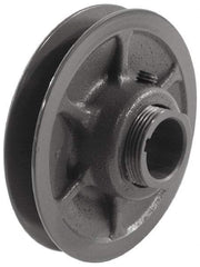 Browning - 7/8" Inside Diam x 5.35" Outside Diam, 1 Groove, Variable Pitched Sheave - Belt Sections 3L, 4L, A, 5L & B, 1-7/8" Sheave Thickness, 3/4 to 1-1/8" Face Width - Benchmark Tooling