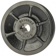 Browning - 5/8" Inside Diam x 3-3/4" Outside Diam, 1 Groove, Variable Pitched Sheave - Belt Sections 3L, 4L, A, 5L & B, 1-7/8" Sheave Thickness, 21/32 to 1-1/32" Face Width - Benchmark Tooling