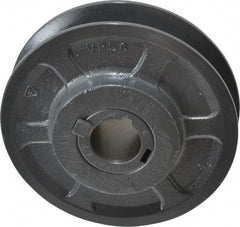Browning - 1-1/8" Inside Diam x 5.35" Outside Diam, 1 Groove, Variable Pitched Sheave - Belt Sections 3L, 4L, A, 5L & B, 1-7/8" Sheave Thickness, 3/4 to 1-1/8" Face Width - Benchmark Tooling