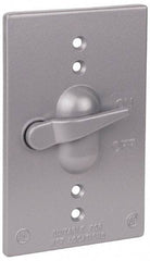 Thomas & Betts - Electrical Outlet Box Aluminum Switch Cover - Includes Gasket & Screw - Benchmark Tooling