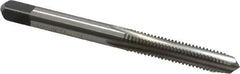 Kennametal - #12-28 UNF 2B/3B 4 Flute Bright Finish High Speed Steel Straight Flute Standard Hand Tap - Plug, Right Hand Thread, 2.38" OAL, 0.938" Thread Length, H3 Limit, Oversize - Exact Industrial Supply
