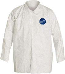 Dupont - Size 2XL, White, General Purpose, Long Sleeve Shirt - 44-1/4 - 47-3/4 Inch Chest, 36-1/2 Inch Long, Tyvek - Benchmark Tooling