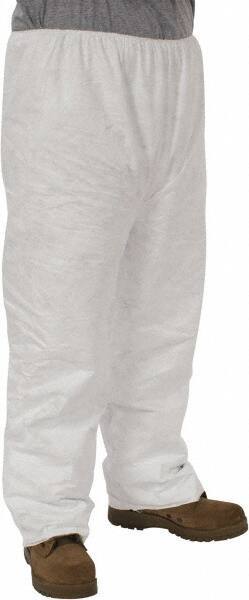 Dupont - Size 2XL, Tyvek General Purpose Work Pants - 26-1/2 Inch Waist, 29-1/2 Inch Inseam, White - Benchmark Tooling