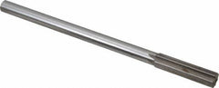 Interstate - 0.524" High Speed Steel Chucking Reamer - Straight Flute, 0.4355" Straight Shank, 2" Flute Length, 8" OAL - Benchmark Tooling