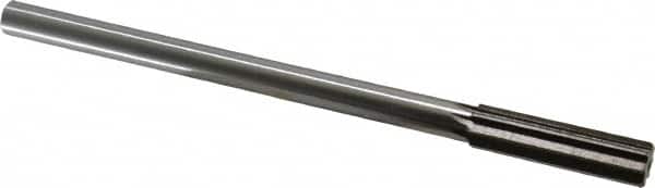 Interstate - 0.535" High Speed Steel Chucking Reamer - Straight Flute, 0.4355" Straight Shank, 2" Flute Length, 8" OAL - Benchmark Tooling