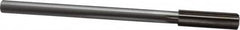 Interstate - 9/16" High Speed Steel Chucking Reamer - Straight Flute, 0.4355" Straight Shank, 2" Flute Length, 8" OAL - Benchmark Tooling