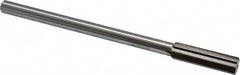 Interstate - 0.571" High Speed Steel Chucking Reamer - Straight Flute, 0.4355" Straight Shank, 2" Flute Length, 8" OAL - Benchmark Tooling