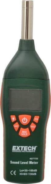Extech - A and C Frequency Weight, LCD Display Sound Meter - 65 to 130 Decibels - Benchmark Tooling