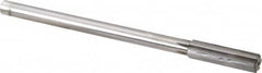 Made in USA - 0.534" Carbide-Tipped 6 Flute Chucking Reamer - Straight Flute, 7/16" Straight Shank, 2" Flute Length, 8" OAL - Benchmark Tooling