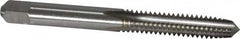 Kennametal - 1/4-20 UNC 3B 4 Flute Bright Finish High Speed Steel Straight Flute Standard Hand Tap - Plug, Right Hand Thread, 2-1/2" OAL, 1" Thread Length, H3 Limit, Oversize - Exact Industrial Supply
