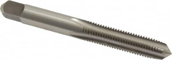 Kennametal - 5/16-24 UNF 3B 4 Flute Bright Finish High Speed Steel Straight Flute Standard Hand Tap - Plug, Right Hand Thread, 2.72" OAL, 1-1/8" Thread Length, H3 Limit, Oversize - Exact Industrial Supply