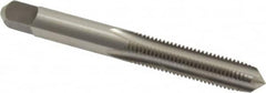 Kennametal - 5/16-24 UNF 3B 4 Flute Bright Finish High Speed Steel Straight Flute Standard Hand Tap - Plug, Right Hand Thread, 2.72" OAL, 1-1/8" Thread Length, H3 Limit, Oversize - Exact Industrial Supply