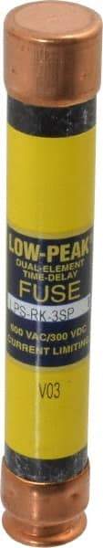 Cooper Bussmann - 300 VDC, 600 VAC, 3 Amp, Time Delay General Purpose Fuse - Fuse Holder Mount, 127mm OAL, 100 at DC, 300 at AC (RMS) kA Rating, 13/16" Diam - Benchmark Tooling